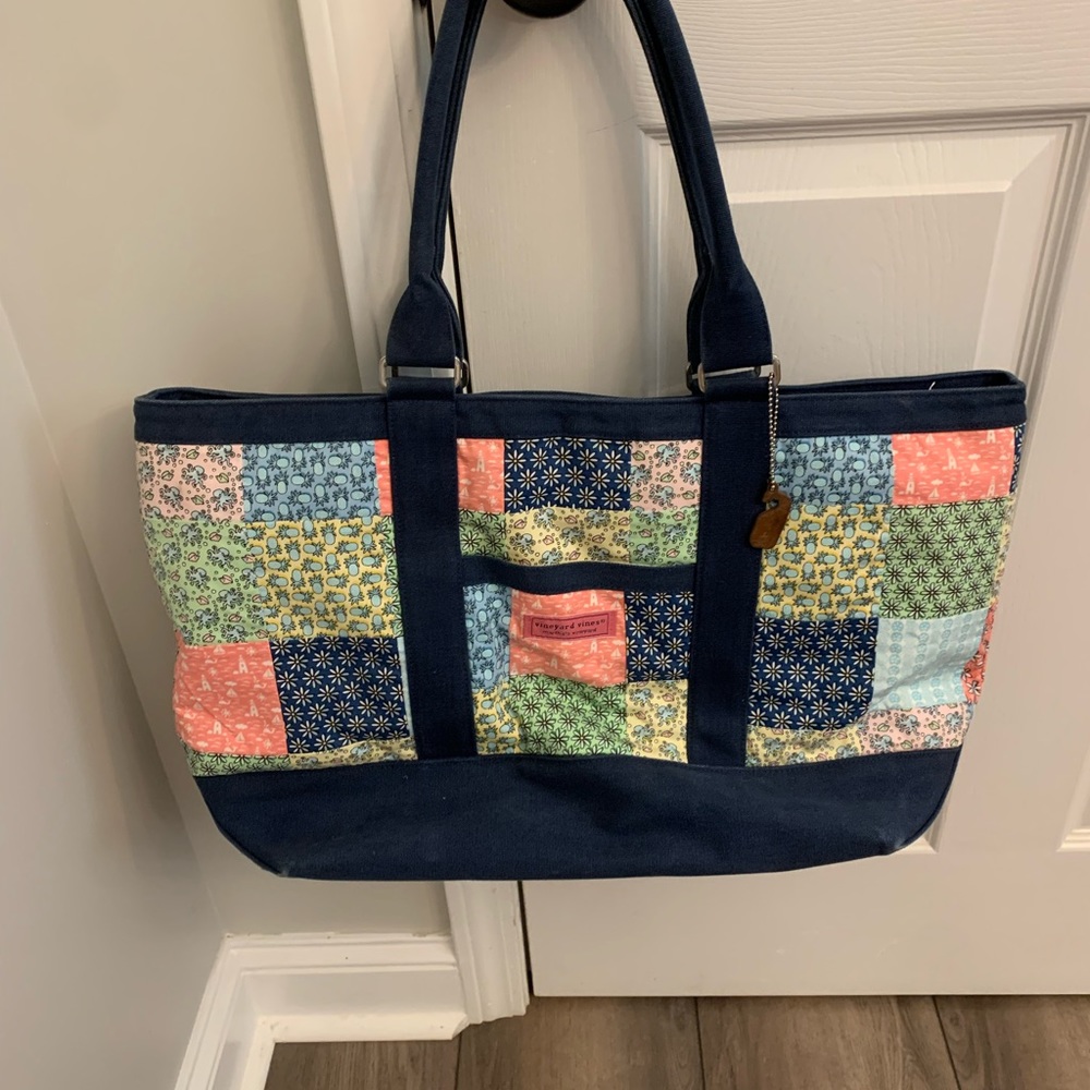 Vineyard Vines Heritage Patchwork Oversized Tote … - image 4